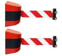 Magnetic Belt Barrier Retractable, Magnetic Retractable Belt Barrier for Crowd Control Multiple Sizes(B,3M/9.8FT)