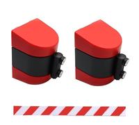 Magnetic Belt Barrier Retractable, Wall Mount Magnetic Retractable Belt Barrier 2-10m for Crowd Control(B,5M/16FT)