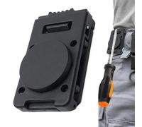Magnetic Belt Clip - Rubber Coated Magnetic Disc, ABS Hip Buckle , Non-Slip Tool Holder Clip, Metal Holder | Electrical Work, Mechanical Repair, Workshop Movement, Field
