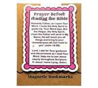 Magnetic Bible Bookmarks - Bookmark - Christian Bible Verses Bookmark for Readers Men Students Collectors Church Sunday School Library Home Classroom Meditation Person