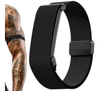 Magnetic Bicep Band for Google Fitbit Air,Nylon Arm Strap (Black)