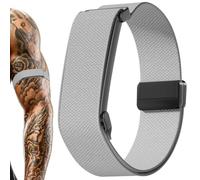 Magnetic Bicep Band for Google Fitbit Air,Nylon Arm Strap (Light Grey)