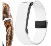 Magnetic Bicep Band for Google Fitbit Air,Nylon Arm Strap (White)