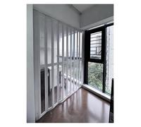 Magnetic Bifold Sliding Doors for Laundry Room Retractable Folding Closet Partition Fits 50200x200cm Openings Complete Hardware Kit Included (H 90in/230cm W 78in/198cm)