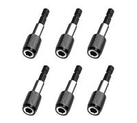 Magnetic Bit Holder, Pack of 6 Quick Change Bit Holder with Magnet, Bit Holder 1/4 Inch 60 mm Bit Holder Magnet Suitable for Drill, Screwdriver, Thread Screw