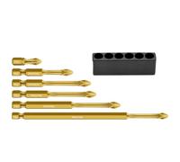 Magnetic Bit Set,S2 Screw Driver Bits Set for 6 | Shock-Proof Multi-Functional Drills for Construction Automotive Plumbing Electrical Metalworking Maintenance Furniture Roofing