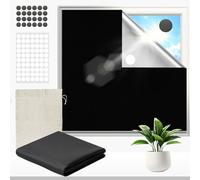 Magnetic Blackout Blinds 200x150cm, Black Out Blinds Stick on, No drilling | 24 Magnets with Storage Bag and Accessories, Portable Window Cover for Bedroom Nursery Loft RV Car Travel