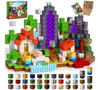 Magnetic Blocks 100Pcs Forest Portal Magnetic Cubes STEM Montessori Toys for 3-9 Year Old Kids, Creative Sensory Building Toys Tiles for Toddlers Boys Girls Birthday Easter Gifts