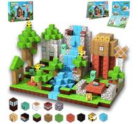 Magnetic Blocks-100PCS Magnetic Building Blocks - Creative Construction Building Cubes for Kids - Learning Sensory Toys - Birthday for Kids,Todlers,Boys,Girls