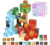 Magnetic Blocks-100PCS Magnetic Building Blocks Tiles Stacking, Construction Toys STEM Sensory Toys for Toddlers Kids Boys Girls Ages 3 4 5 6 7 8 9 10 Christmas Birthday Gifts (CLFK- KL-100PCS)