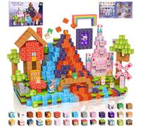 Magnetic Blocks 150 PCS 0.8In Building Blocks, 3+ STEM Montessori Sensory Toys, Magnetic Cube for for 3 4 5 6 7 8 9 10 11 12 8-12 Years Old Boys & Girls Birthday Gifts