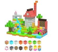 Magnetic Blocks - 150PCS Magnetic Building Blocks Magnet Cube Toys Stacking, Build My World Set, STEM Montessori Sensory Toys for Kids Boys Girls Age 3 4 5 6 7 8 9 10 Christmas Birthday Gifts