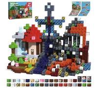 Magnetic Blocks 150PCS Magnetic Building Blocks Toys for Kids Ages 3+ | Magnet Blocks for Kids Ages 3 4 5 6 7 8 9 10 Mine 3D World Building Toys Sets Stem Toys for Boys Sensory Toys for Kids