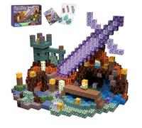 Magnetic Blocks, 213PCS Build Magnetic Dark Sword Castle World, 1inch Building Block Magnets Toy for Toddler Kids Montessori STEM Sensory Toys Christmas Birthday Gifts for Boys Girls 3-10 Year Old
