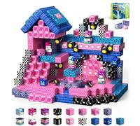 Magnetic Blocks, 48PCS Magnetic Building Blocks, Stacking Magnets for Kids, STEM Constructions Magnet Blocks for Boys Girls Age 3+, Christmas Birthday Gifts (Band Stage)