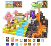 Magnetic Blocks - Build Mine Magnet World Magic Portal Set, Magnetic Tiles Building Blocks Toddler Toy STEM Sensory Outdoor Toys for 3+ Year Old Boys & Girls, Creative Kids Games Kids Toys