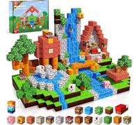 Magnetic Blocks Constructions Toys,100PCS Magnetic Building Blocks Tiles,Compatible with Minecraft Lego for Boys & Girls Age 3 4 5 6 7 8 9 10 STEM Stacking Toy, Brithdays Gifts for Toddlers