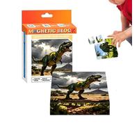 Magnetic Blocks for Kids,Early Learning Toy Dinosaur Pattern - Children's Magnet Cubes Set | for Kids Girls Home School Classroom Kindergarten Homeschool Preschool Birthday Holiday