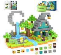 Magnetic Blocks Kids Building Toys Mine Magworld Magic Enchanted Craft 1" Cube, Magnet Construction Sensory Toys for 3+ Year Old Boys Girls, Birthday Game Gift for Kids Ages 4-6, 5-7, 4-8, 8-12