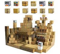 Magnetic Blocks,Magnetic Tiles Building Blocks,Build Mine Magnet World Set, Creative Kids Games,STEM Montessori Sensory Construction Cube Toys for Toddler for 3 4 5 6 7 8 9 Year Old Boys & Girls