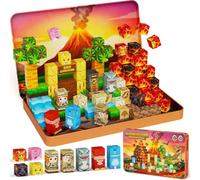 Magnetic Blocks Travel Set - Dinosaur: 100pcs for 2-3 Kids Group Play
