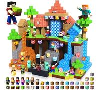 Magnetic Blocks with 6 Magnetic Action Figures - 210PCS Magnets Building Blocks Cubes, Stacking Tiles STEM Montessori Sensory Toys for Kids Boys Girls Ages 3 4 5 6 7 8 9 10 Birthday Gifts