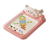 Magnetic Board Drawing for Toddlers - Interactive Educational Toys with Pen, Magnetic Dots Board for Safe Montessori Dot Art Travel Play for Boys & Girls Aged 2-5