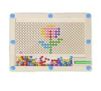 Magnetic Board For Kids - Educational Art Drawing Pad, Creative Magnet Toy | Interactive Learning Tablet With Home School Beads Points, Activity Development Skills Amu