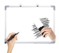 Magnetic Board - Fridge Framed Notepad, Whiteboard | Smooth Dry Erase, Aluminum Alloy Frame Vertical Horizontal Hanging | Sign for Office Home School, Conference Room Kitchen Meal List