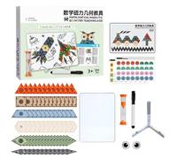 Magnetic Board Puzzle - Magnetic Blocks Brain Teaser For Kids, Mathematical Teaching Aids, Creative Geometric Pattern Blocks Jigsaw | For Boys & Girls Learning