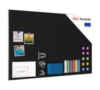 Magnetic Boards MetalBoard Chalkboard Chalk Black 90x60cm a Magnetic Metal Poster with an Imprint for All Types of Magnets, Wall Mounted Durable 3D Printed + a Set of Accessories Included