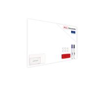 Magnetic Boards MetalBoard White Classic White 120x90cm Frameless a Magnetic Metal Poster for All Types of Magnets + a Set of Accessories Include