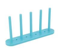 Magnetic Bobbin Holder, Thread Organizer for Sewing Machine, Plastic Bobbin Storage Rack with 20 Pcs Metal Bobbins, Compact Design for Home and Factory Use (5 Column)