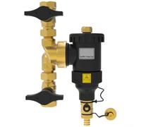 Magnetic Boiler Filter for Central Heating Systems with Mesh DN20 DN25 DN32 Threaded Connections Engineering Brass Construction Scale Rust Sediment Removal for HVAC Equipment(DN25/1 inch female)