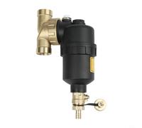 Magnetic Boiler Filter for Underfloor Heating, DN20 DN25 DN32 Threaded Sludge Separator with Stainless Steel Mesh, Rust and Scale Remover for HVAC Systems, Black(DN25)