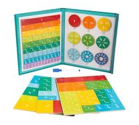 Magnetic Book Fractions,Magnetic Circles Educational for | Multifunction Teaching Tool for Boys Girls Primary School