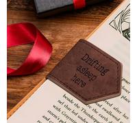 Magnetic Bookmark, Leather Cute Book Marker Clip for Teachers Students Book Lovers, Valentines Day Gifts for Her Mom Women Men Mothers Day Gift Ideas Home Decor Unique Page Mark Engraved with Words