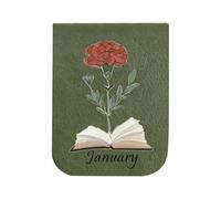 Magnetic Bookmark - Portable PU Leather Reading Marker Slim Foldable Page Holder | Strong Magnet Elegant Craft Accessories Lightweight Design Literature Supplies for Female Readers Women Adult