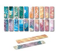 Magnetic Bookmarks - 20 PCS Magnet Page Markers Assorted Magnetic Page Clip for Children Students Teachers School Home Office Reading Supplies Bookmarks Printing on 2 Side (2.32''x0.79'')