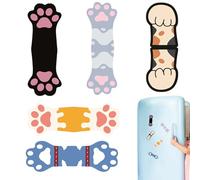Magnetic Bookmarks - 5 Pieces, Bi-Fold Designs, Colorful Printed Designs, Page Markers, Cat Paw Reading Accessories | Bookmark Clips for Students, Professionals
