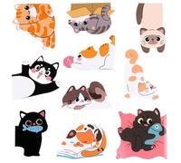 Magnetic Bookmarks for | Cat Design Paper Page Markers, Funny Bookmarks | For Diary, Journal, Reading Corner, Library, Book Club, Church and School