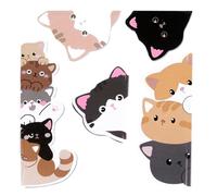 Magnetic Bookmarks for Children | Bookmarks for Pages with Cat Design - Page Markers - for Library Corner Reading Diary Agenda School Church Club, and Many More Uses