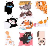 Magnetic Bookmarks for Women - Cat Design Page Clips Markers | Fun Bookmarks | for Library Reading Corner Journal Planner School Church Club