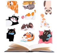 Magnetic Bookmarks for Women, Cat Design Paper Clips | Book Markers for Agenda, Journal, Reading Corner, Library, Reading Club, Church and School