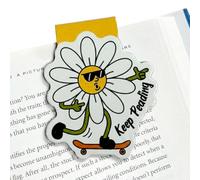Magnetic Bookmarks for Women, Cute Funny Daisy Book Markers for Reading Lovers, Strong Page Clips for Students & Teachers, Unique Funny Daisy Gifts for Women Men, Book Club Gift Ideas for Readers