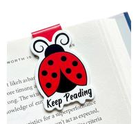 Magnetic Bookmarks for Women, Cute Ladybug Book Markers for Reading Lovers, Strong Page Clips for Students & Teachers, Unique Ladybug Gifts for Women Men, Book Club Gift Ideas for Readers