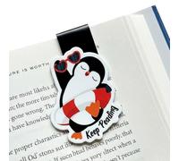 Magnetic Bookmarks for Women, Cute Penguin Book Markers for Reading Lovers, Strong Page Clips for Students & Teachers, Unique Penguin Gifts for Women Men, Book Club Gift Ideas for Readers
