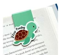 Magnetic Bookmarks for Women, Cute Sea Turtle Book Markers for Reading Lovers, Strong Page Clips for Students & Teachers, Unique Sea Turtle Gifts for Women Men, Book Club Gift Ideas for Readers