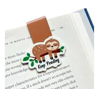 Magnetic Bookmarks for Women, Cute Sloth Book Markers for Reading Lovers, Strong Page Clips for Students & Teachers, Unique Sloth Gifts for Women Men, Book Club Gift Ideas for Readers