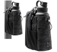Magnetic Bottle Bag Sling Bag for Men and Women | Gym Bag for Gym, Travel, Work, and Sports | Keep Your Items off the Dirty Gym Floor With Magnetic Attachment (Black Camo)